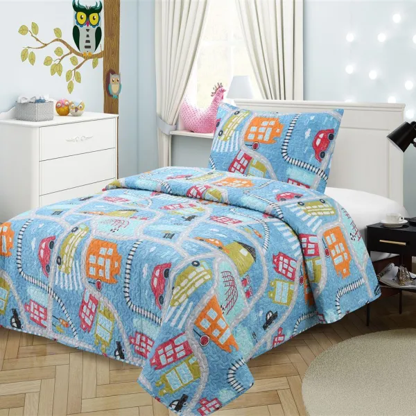 ΚΟΥΒΕΡΛΙ ΣΕΤ 2 τεμ kids ΕΜΠΡΙΜΕ 415 160X220 100% Microfiber