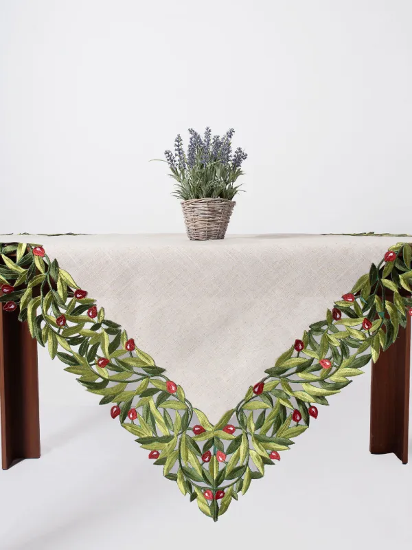 Τραπεζοκαρέ 2353 (135cm x 135cm) κόκκινη ελιά