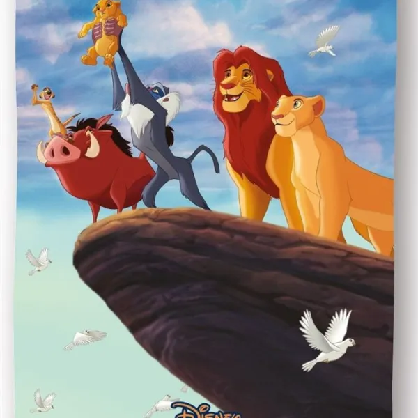 Πετσέτα Θαλάσσης Quick Dry Disney Home Lion King 101 70X140 Sky Blue 100% Microfiber