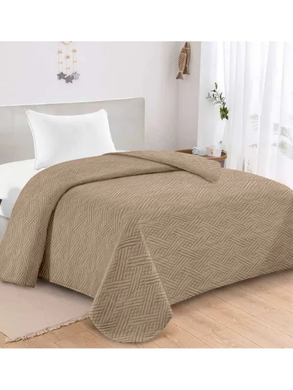 Προϊόν ΚΟΥΒΕΡΛΙ MICROFIBER ΥΠΕΡΔΙΠΛΟ 220X240 ADAM HOME GLORIA MOCHA Εικόνα