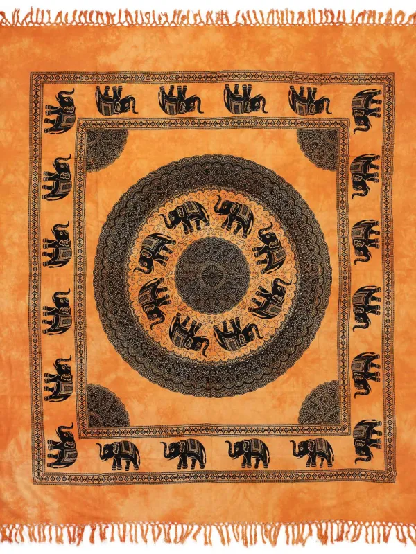 Pestemal διπλό (220cm x 240cm) 19 πορτοκαλί