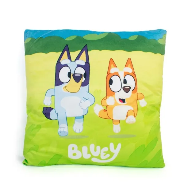 Βελούδινο Μαξιλάρι BBC Studios Bluey 09 38X38 Green 100% Velboa