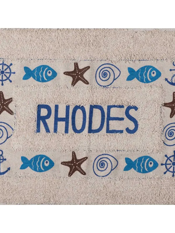 Πατάκι ψάρι RHODES (50cm x 80cm) μπλέ