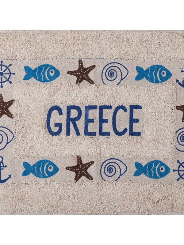 Προϊόν Πατάκι ψάρι GREECE (50cm x 80cm) μπλέ Εικόνα