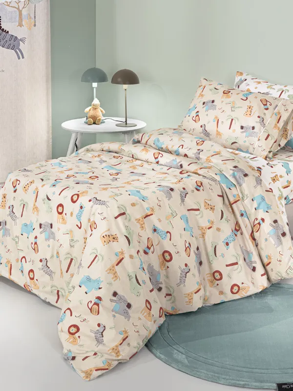 Προϊόν Σετ 3τμχ Παιδικά Σεντόνια Jungle Natural Εικόνα