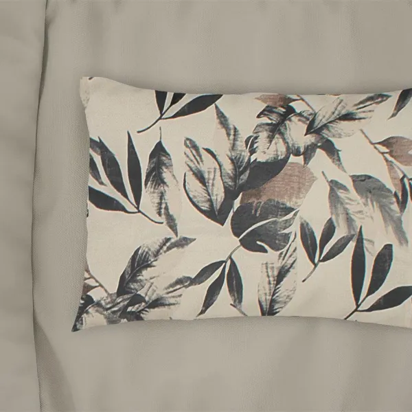 Μαξιλαροθήκη Εμπριμέ Ευριδίκη 710 50X70 Ecru-Black 100% Cotton