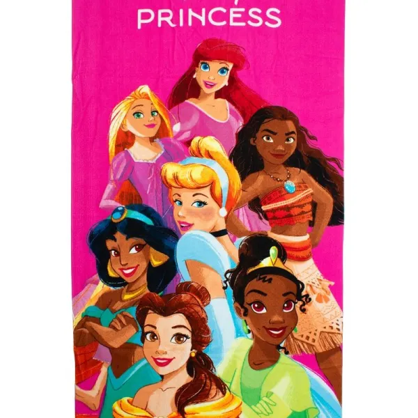 Πετσέτα Θαλάσσης Quick Dry Disney Home Princess 190 70X140 Fuchsia 100% Microfiber