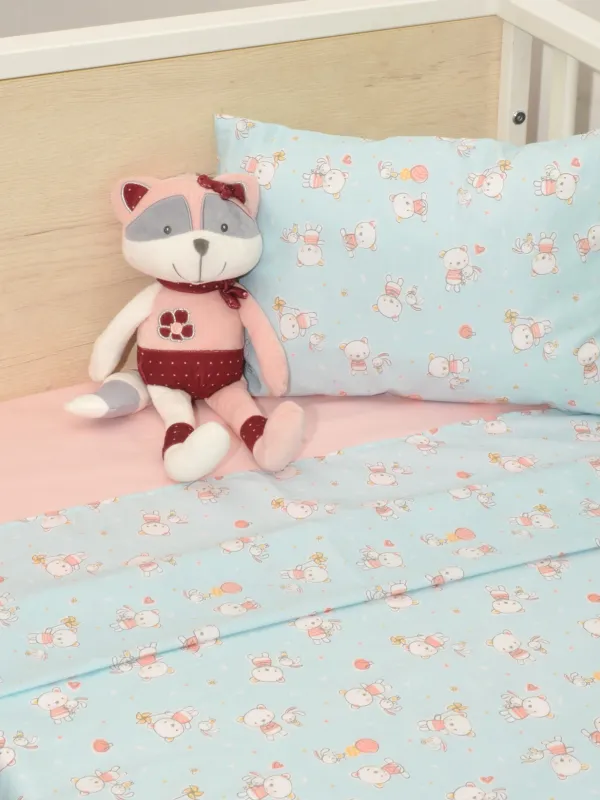 Σεντόνια Κούνιας 3 τεμ. 110x160cm 100% Βαμβάκι Design 212 Oliver Baby