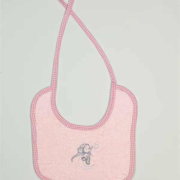 ΣΑΛΙΑΡΑ Με Κέντημα bebe Dreaming Elephant 167 25X25 Ροζ 100% Cotton