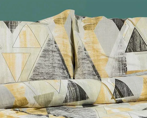 ΜΑΞΙΛΑΡΟΘΗΚΗ ΕΜΠΡΙΜΕ Geometrical 333 50X70 Beige 100% Cotton Flannel