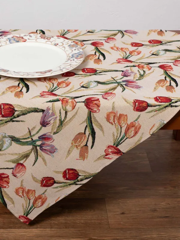 Τραπεζοκαρέ στόφα (140cm x 140cm) tulip