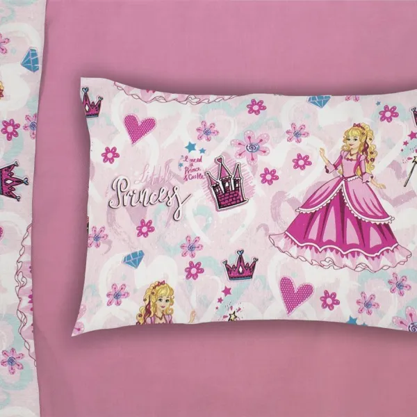 ΜΑΞΙΛΑΡΟΘΗΚΗ ΕΜΠΡΙΜΕ kids Princess 390 50X70 Pink 70/30 Cott/Pol