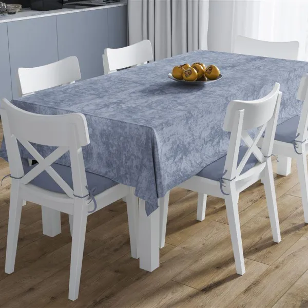 ΑΛΕΚΙΑΣΤΟ ΣΕΤ 2 τεμ (ΤΡΑΠ/ΛΟ 140X220 & ΤΡΑΒΕΡΣΑ 40X220) Panama Shadow Sky Blue 70/30 Cott/Pol