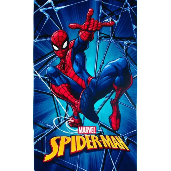 Πετσέτα Θαλάσσης Quick Dry Marvel Spider-Man 550 70x140 Blue 100% Microfiber