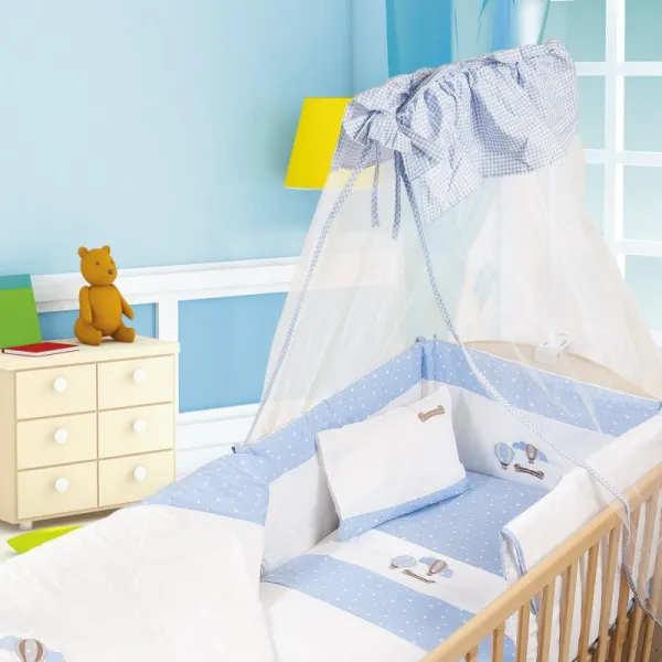 ΚΟΥΝΟΥΠΙΕΡΑ bebe ΑΕΡΟΣΤΑΤΟ 03 160X490 ΛΕΥΚΟ/ΣΙΕΛ Cotton 100%