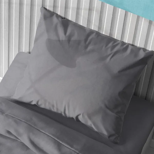 ΜΑΞΙΛΑΡΟΘΗΚΗ Solid 495 50X70 Dark grey Cotton 100%