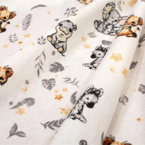 Πάνα Φανέλα bebe Savanna 36 80X80 White-Grey 100% Cotton Flannel