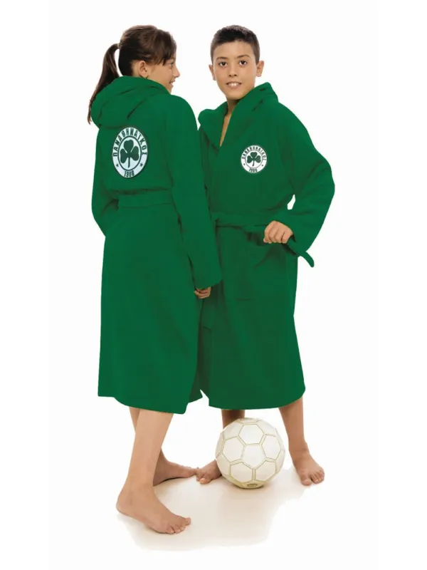 Παιδικό Μπουρνούζι Panathinaikos F.C. 100% Βαμβάκι - 2 έως 4 ετών