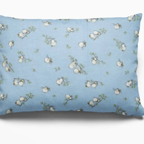 ΜΑΞΙΛΑΡΟΘΗΚΗ ΕΜΠΡΙΜΕ kids Birds 14 50X70 Sky blue Flannel cotton 100%