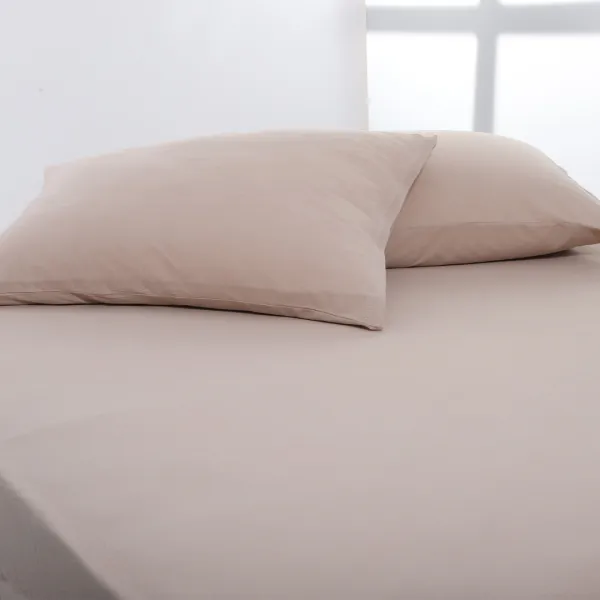 Προϊόν Ζευγάρι μαξιλαροθήκες jersey (50cm x 70cm) dark beige Εικόνα