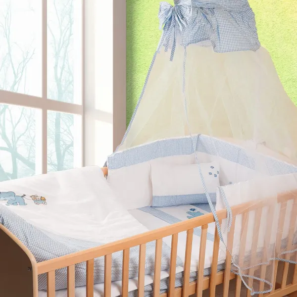 ΚΟΥΝΟΥΠΙΕΡΑ bebe ΕΛΕΦΑΝΤΑΚΙ 18 160X490 ΛΕΥΚΟ/ΣΙΕΛ Cotton 100%