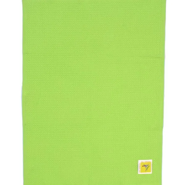 Ποτηρόπανο Πικέ Cocktail 45X65 Λαχανί Με Κρόσσι 100% Cotton