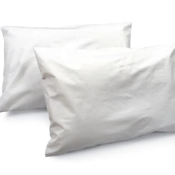 Αδιάβροχα Καλύμματα Μαξιλαριών Ζεύγος 50X70 White 100% Cotton