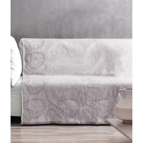 CADENA SILVER  ΔΙΘΕΣΙΟ ΡΙΧ  180Χ250 100% COTTON