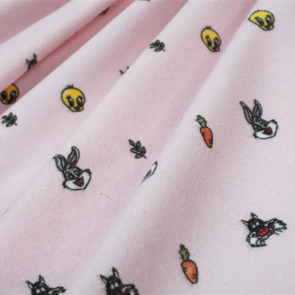 Πάνα Φανέλα bebe Looney Tunes 39 80X80 Pink 100% Cotton Flannel