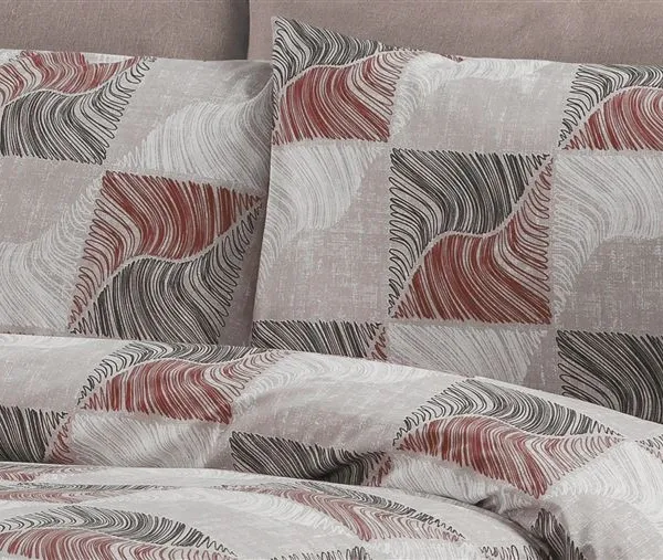 Μαξιλαροθήκη Εμπριμέ Κλεοπάτρα 611 50X70 Red-Black 70/30 Cott/Pol