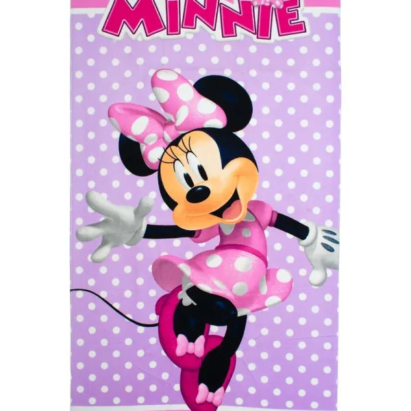Πετσέτα Θαλάσσης Quick Dry Disney Home Minnie 180 70X140 Lilac 100% Microfiber