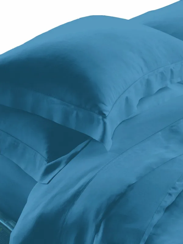AZUR PETROL7 ΣΕΤ ΣΕΝΤΟΝΙΑ Υ/Δ 240x270cm 2*50Χ70CM  100%COTTONSATIN 230TC