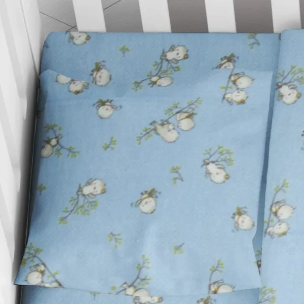 ΜΑΞΙΛΑΡΟΘΗΚΗ ΕΜΠΡΙΜΕ bebe Birds 14 35X45 Sky blue Flannel cotton 100%