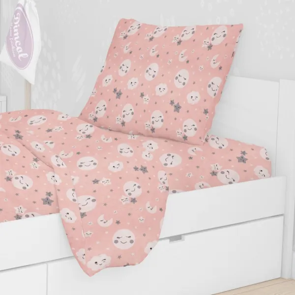 ΜΑΞΙΛΑΡΟΘΗΚΗ ΕΜΠΡΙΜΕ kids Smile 82 50X70 Coral Cotton 100%