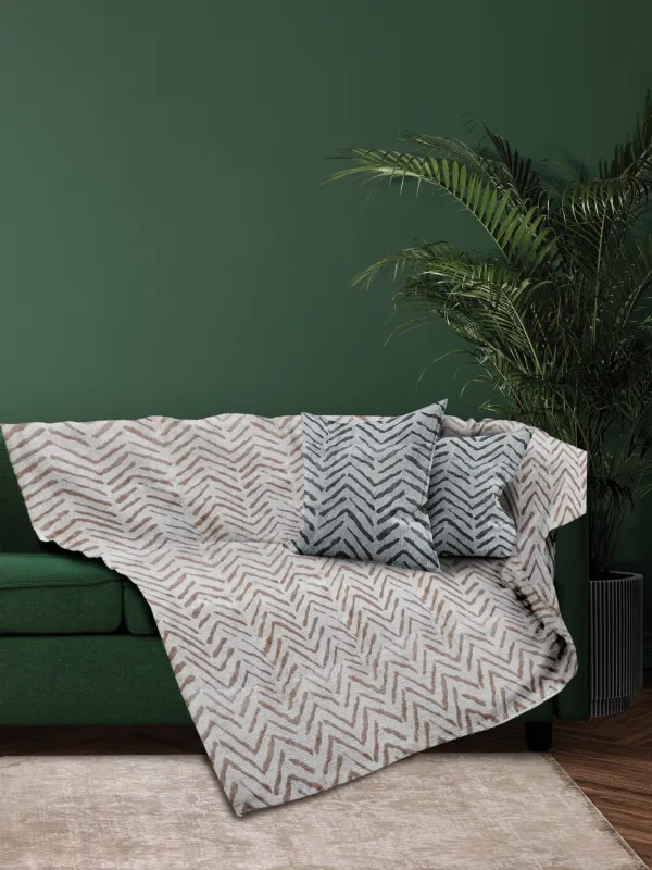 MONOΘ.ΡΙΧΤΑΡΙ MONZA BEIGE 180Χ180 100% CHENILLE