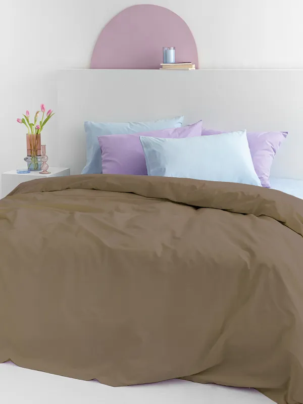 Προϊόν Σεντόνι Υπέρδιπλο Mix & Match ETOILE TAUPE Χωρίς Λάστιχο Εικόνα