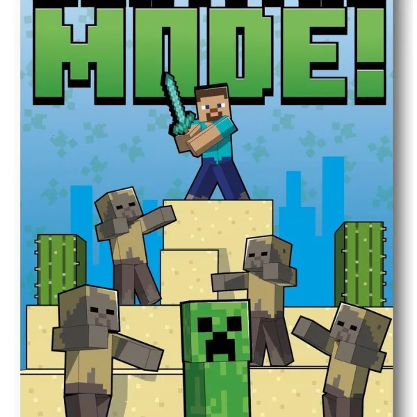 Κουβέρτα Fleece Mojang Minecraft 53 100X140 Blue 100% Polyester